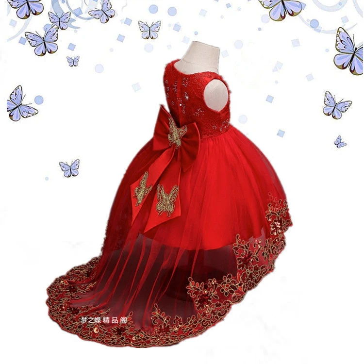 

New High quality baby lace princess dress for girl elegant birthday party dress girl dress Baby girl's christmas clothes 2-12yrs