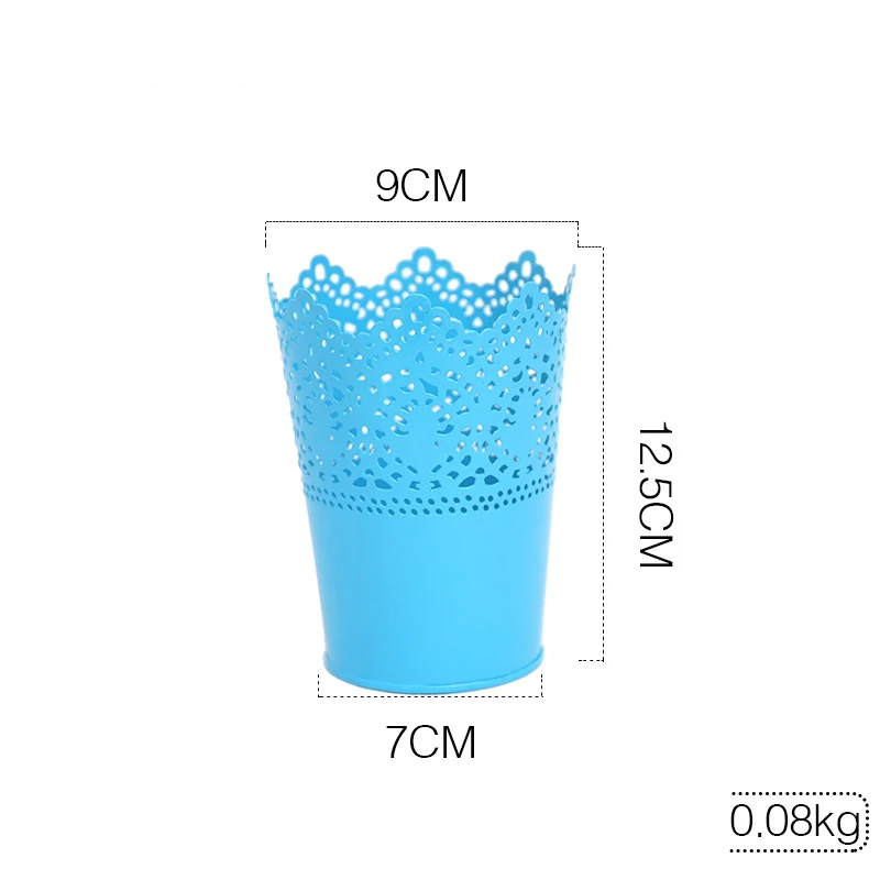 Милая Цветочная ваза для растений ручка макияж кисти ящики хранения держатель