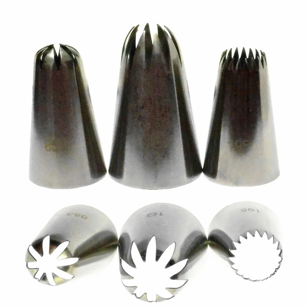 1 piece 1G / 853 195 Cream Cake Icing Piping Russian Nozzles Pastry Tips Fondant Decorating Tip cake making Baking Tools | Дом и сад