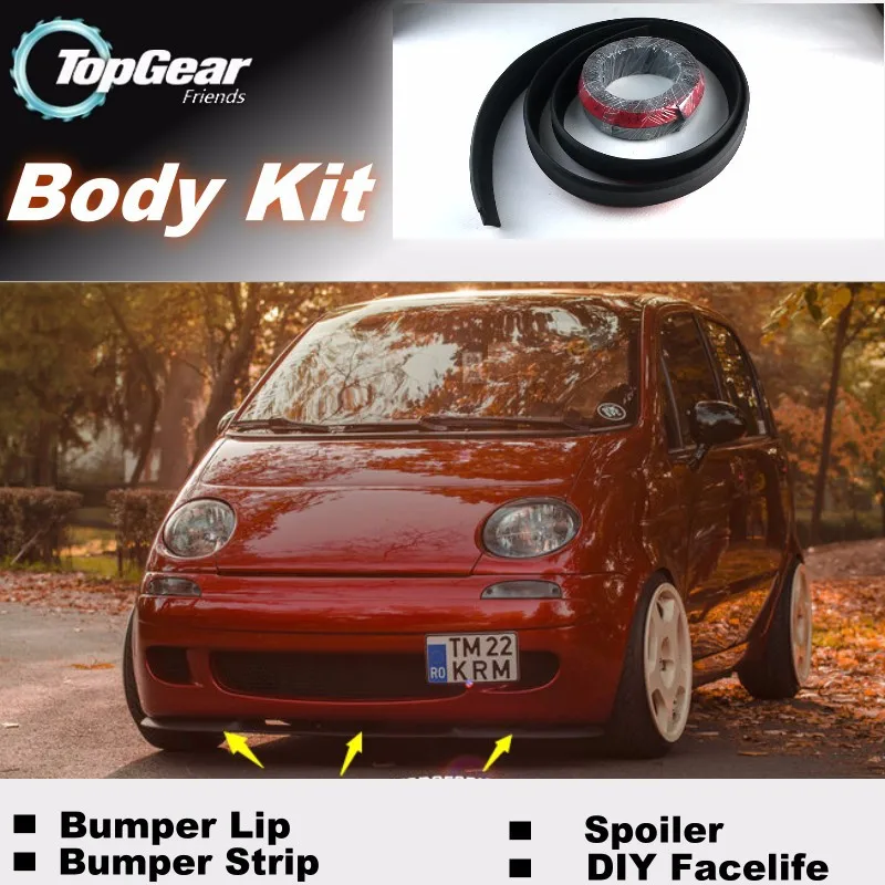 Нововису для Daewoo Для UzDaewoo FSO Formosa Matiz бампер губы/Top gear магазин спойлер/TOP gear обвес комплект+ полоса