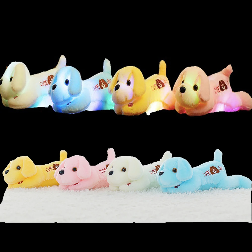 Мягкая светящаяся игрушка для собаки 7 цветов настроения мигание уютные мягкие