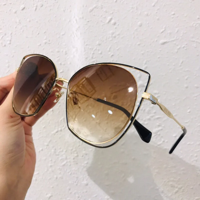 No5 Sunglasses Солнцезащитные очки с металлической оправой для женщин новые открытые солнцезащитные очки кошачий глаз стиль винтажные женские Оттенки UV400 уличные - Цвет линз: No5 Sunglasses