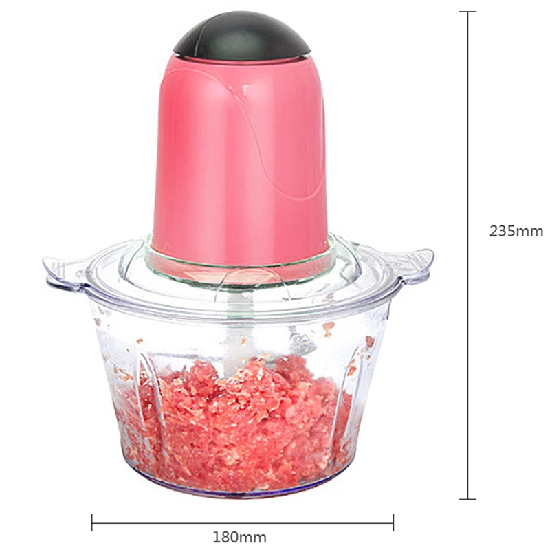 Электрический измельчитель 2 л мощная Мясорубка из нержавеющей стали