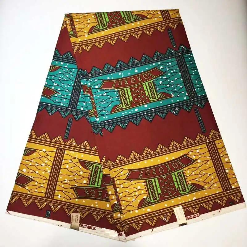 as picture Полиэстер африканская восковая печатная ткань Kente Горячая Нигерия, Анкара африканская восковая ткань восковая печать 6 ярдов - Цвет: as picture