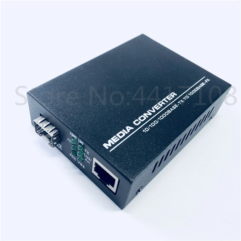 Волоконно оптический преобразователь SFP на RJ45 Gigabit media Converter 10/100/1000M Ethernet трансивер