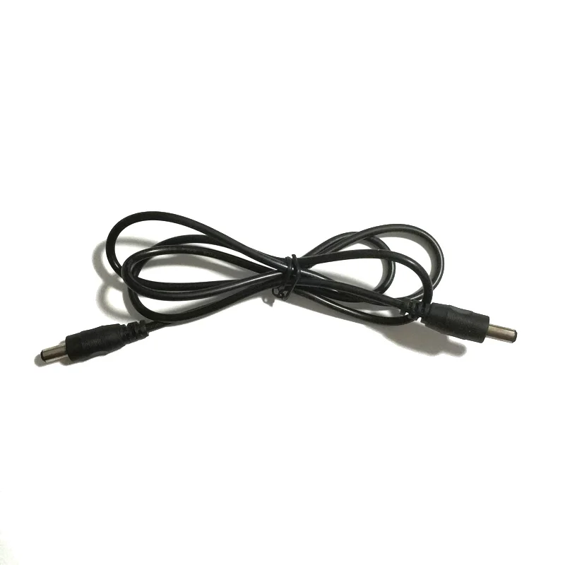22AWG 1 м 2 3 5 мм x Штекер штекер на постоянного тока черный кабель