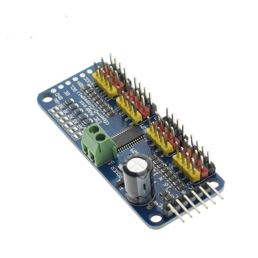 16 канал 12 бит ШИМ/сервопривод I2C интерфейс PCA9685 для Arduino Raspberry Pi DIY servo Щит Модуль #