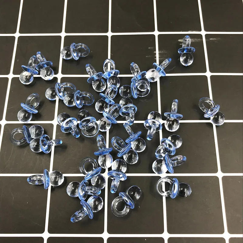 Многоцветная акриловая мини пустышка для детей украшения душа вечеринки стол