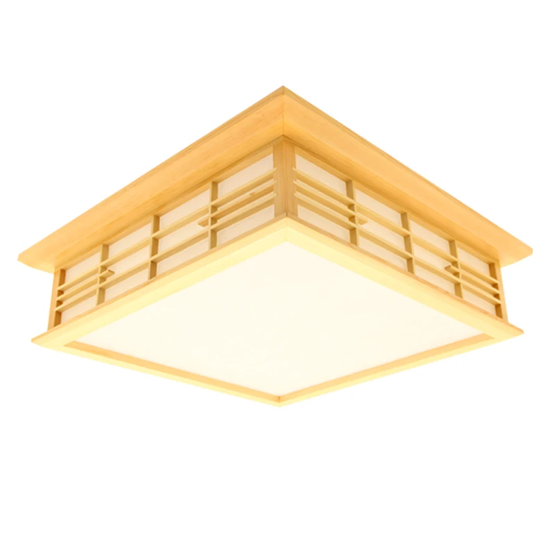 Светодиодный потолочный светильник с деревянной рамой|Потолочные лампы| |