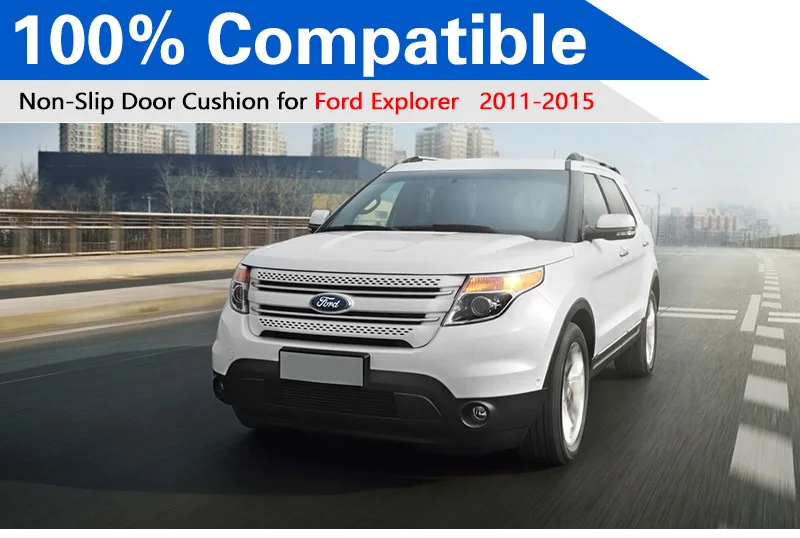 Для Ford Explorer 2011 до 2015 Противоскользящий резиновый коврик для чашки двери 22 шт. 2012