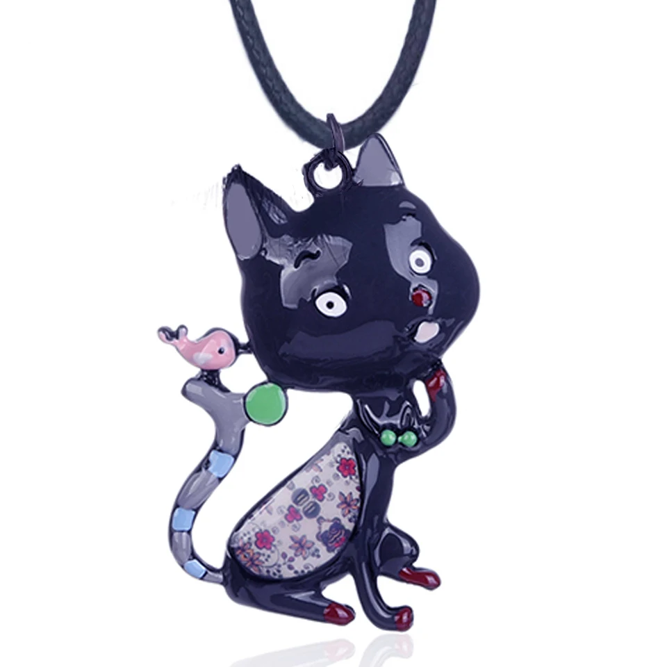 D &amp Rui Женская бижутерия ожерелье животное кошка птица животные подвеска