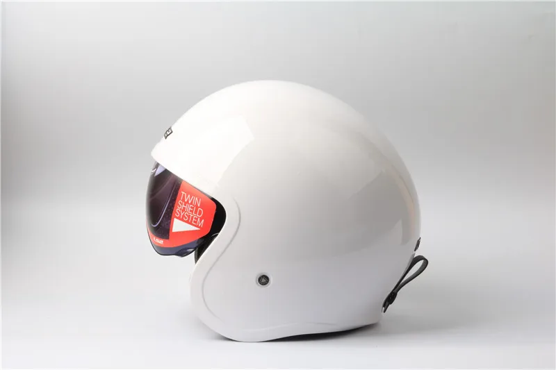 Ls2 OF599 шлемы Spitfire moto rcycle шлем jet винтажный шлем с открытым лицом Ретро 3/4 полушлем casco moto capacete moto ciclismo - Цвет: white