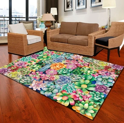 Carpet27 120*160 см креативные коврики европейские Цветы гостиная ковер Тип 3D печать коврик для прихожей Противоскользящий Ванная комната Кухонный коврик - Цвет: Carpet27