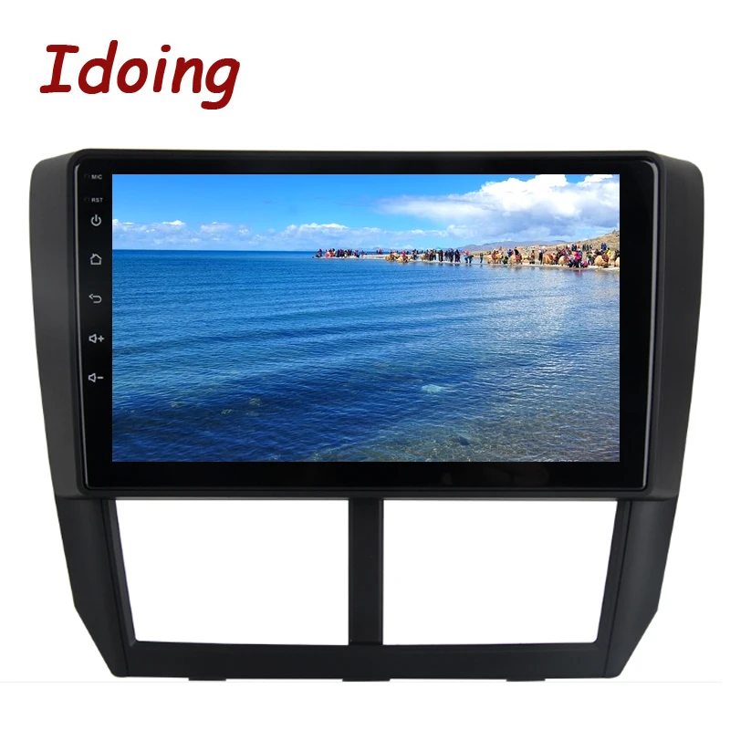 Автомагнитола Idoing 1Din 9 дюймов GPS мультимедийный плеер Android 10 для Subaru Forester 2008-2012 4 Гб