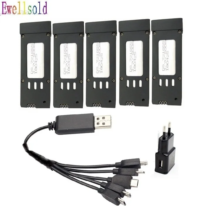 Литий-полимерный аккумулятор 3,7 в 500 мАч для E58 M68 JY019 S168 GD88 L800 JD-19, запасные части для радиоуправляемого дрона, запасная аккумуляторная батарея