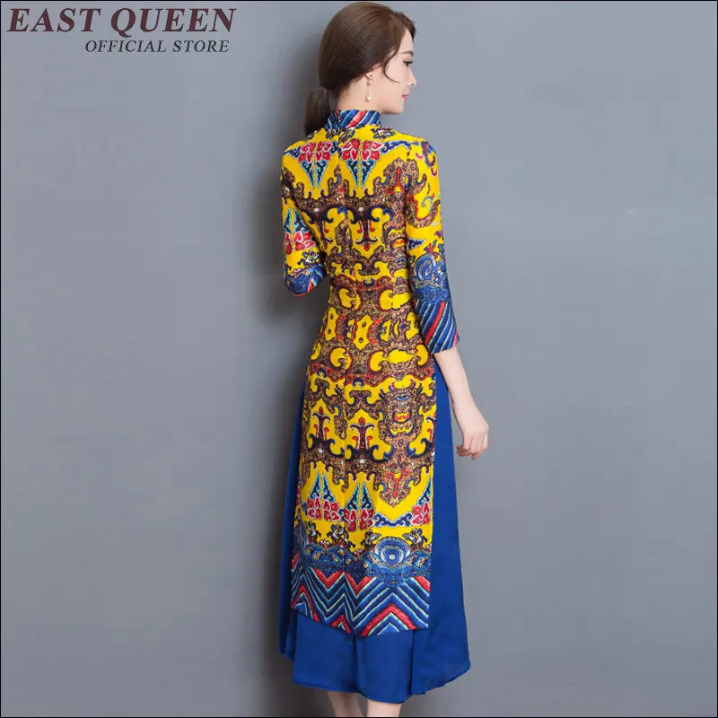 Очаровательное Ретро китайское женское осенне-зимнее велюровое платье Ципао