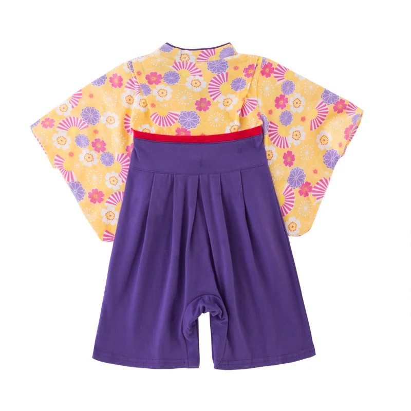 Костюмы на Хэллоуин для маленьких девочек Детское японское кимоно Хлопковый