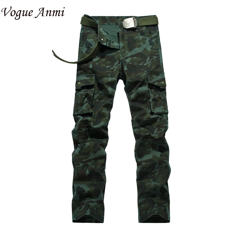 Vogue Anmi. Модные карманные мужские камуфляжные брюки повседневные утепленные штаны