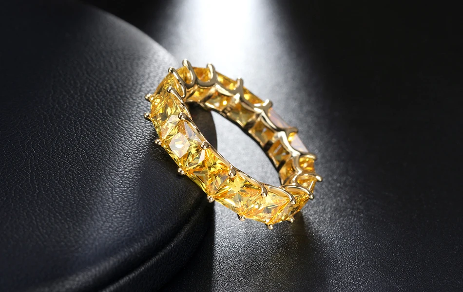 ORSA JEWELS реальные 925 пробы Серебряные кольца для Для женщин Для мужчин Обручение и обручальное AAA CZ модные праздничные ювелирные изделия SR48