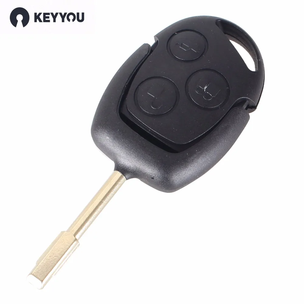 Ключ дистанционного управления KEYYOU для Ford Mondeo Focus Transit полный ключ 433 МГц 3 кнопки Электроника