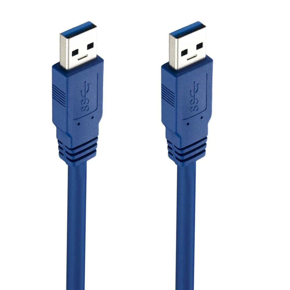Кабель для передачи данных Bochara USB 3,0 type A Male to type A Male из фольги+ экранированный Плетеный высокоскоростной кабель 30 см 60 см 1 м 1,5 м 1,8 м 3 м 5 м