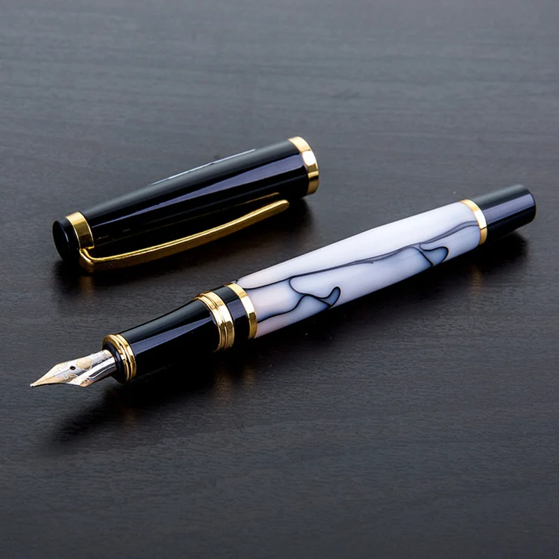 Высокое качество Бизнес авторучка Металлический Золотой зажим каллиграфия