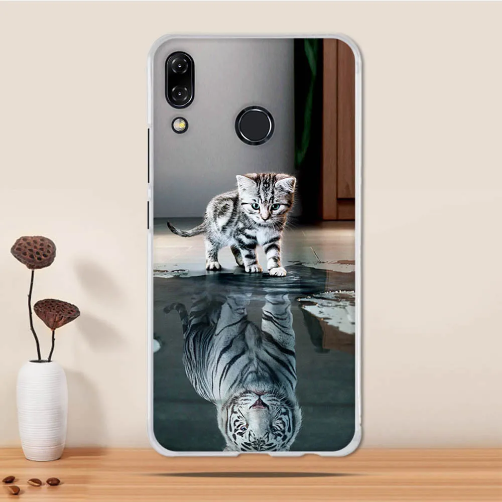 Чехол для Asus Zenfone 5z ZS620KL силиконовый мягкий чехол из ТПУ с принтом телефона 5 ZE620KL