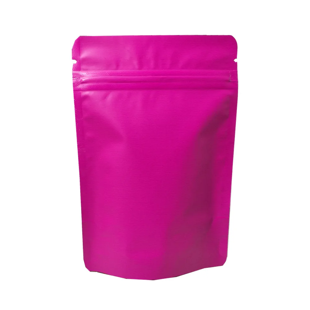 

50 шт./лот 10*14,5 см матовая подставка Ziplock пакет сумка из чистой алюминиевой фольги на молнии для кухни сахарная закуска для хранения чая и кофе