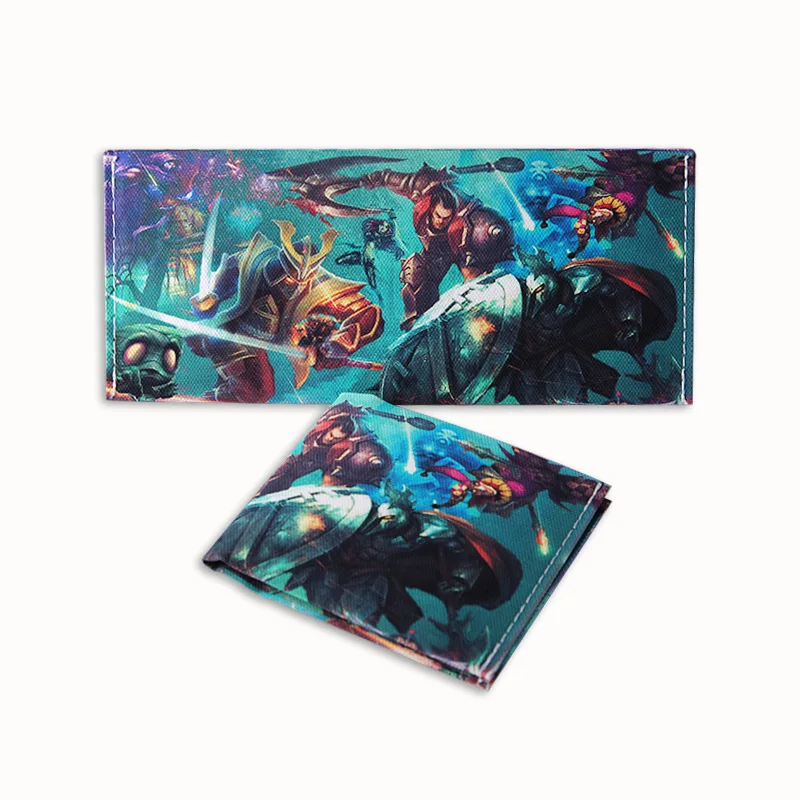 Кошелек с рисунком League Of Legends, креативный Модный женский кошелек из парусины, мужской кошелек carteira portfel cartera mujer