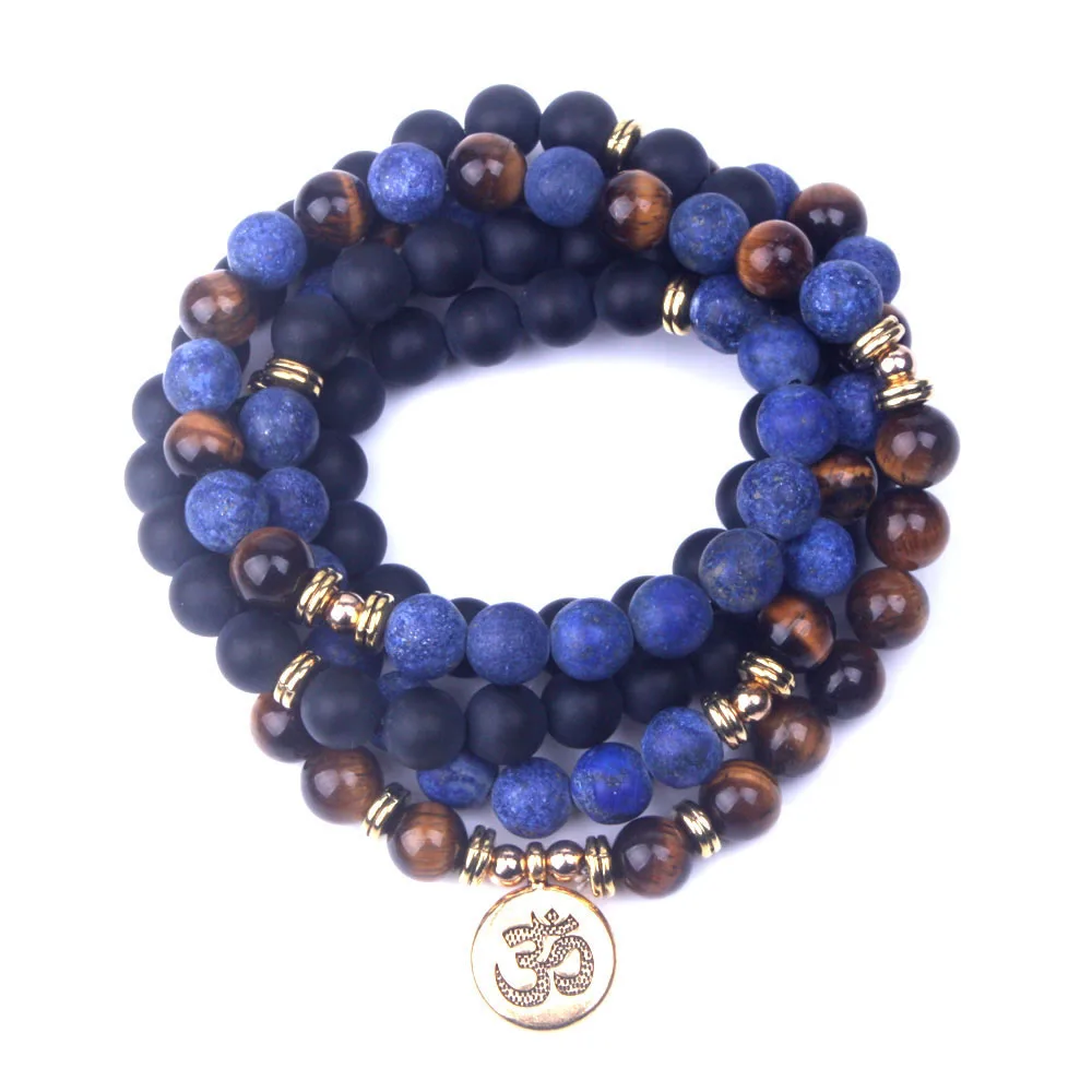 

Men's Bracelet 108 Mala Natural Stone Women Bracelets Or Necklace Yoga Jewelry Dropship