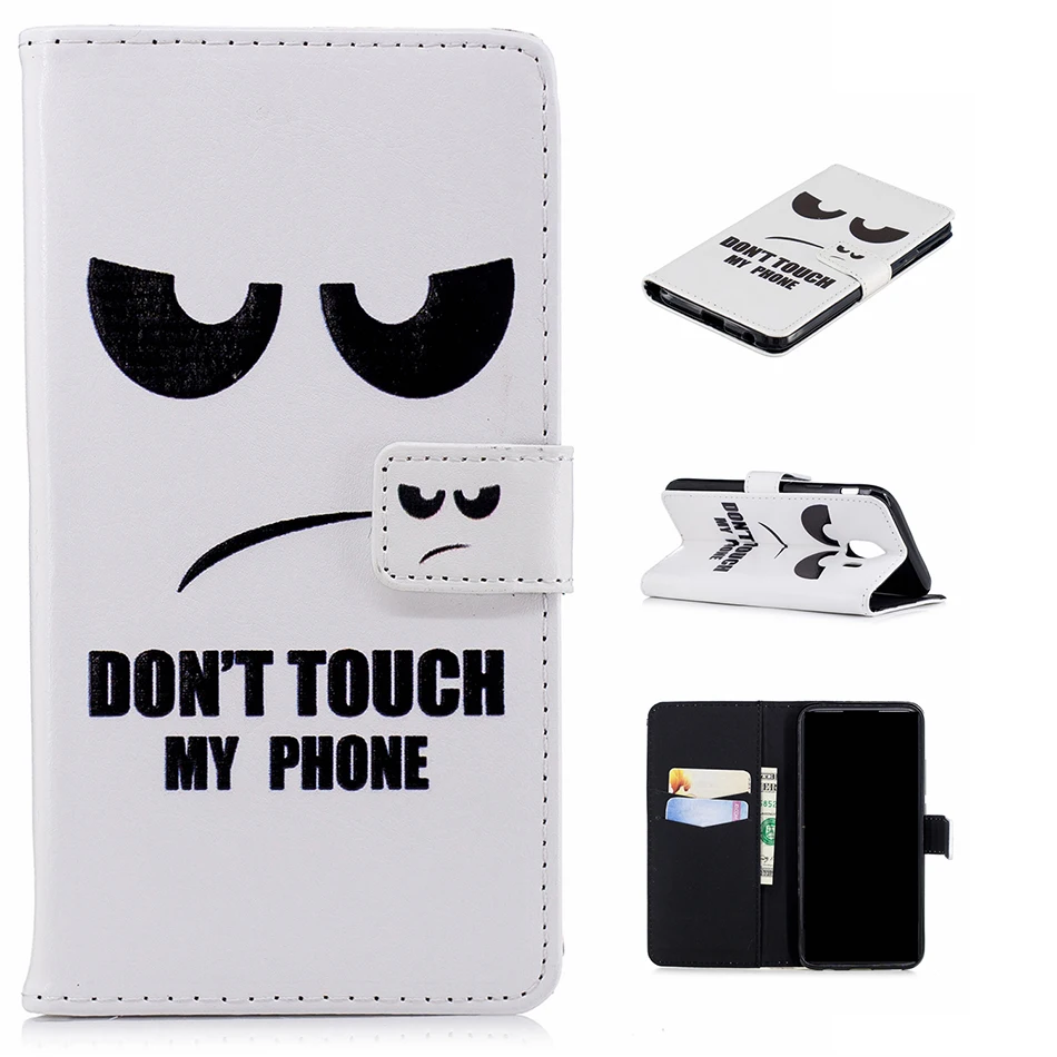 Чехол-книжка из искусственной кожи чехол Чехол для Coque samsung S8 S9 S7 край S6 S5 J5 J3 A3 A5 J7 Pro J4 J6 на 6 A8 A6 плюс Чехол