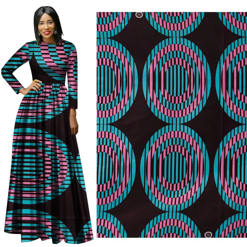 Ткань спиральной вязки нового африканского ветра хлопковая ткань с принтом