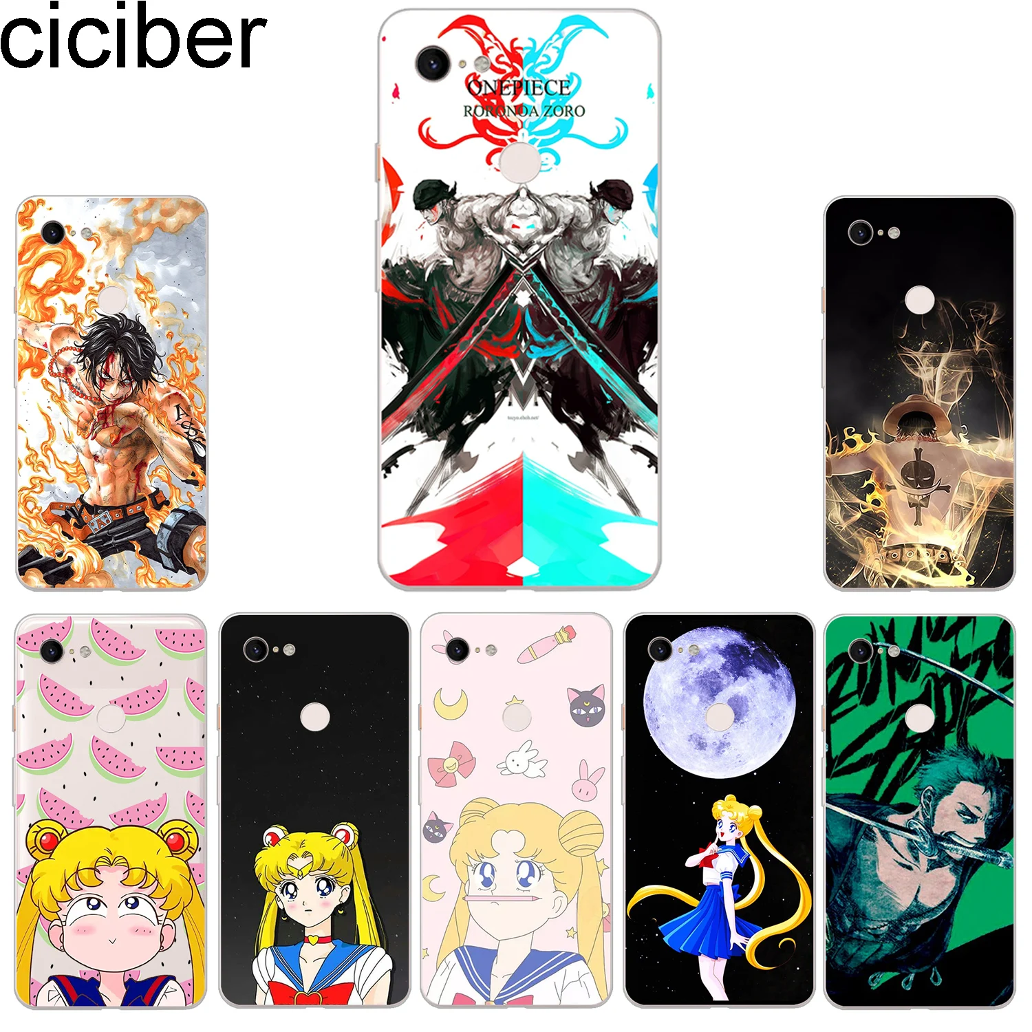 Ciciber новые модные чехлы для телефонов Google Pixel 3 2 XL чехол из мягкого ТПУ задняя