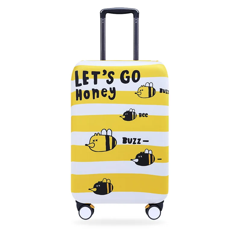 

Elastic Luggage Covers Travel Suitcase Dustproof Washable Anti-Scratch Protector 20/21/22/24/26/28/29/30/32 BEE Honey Design