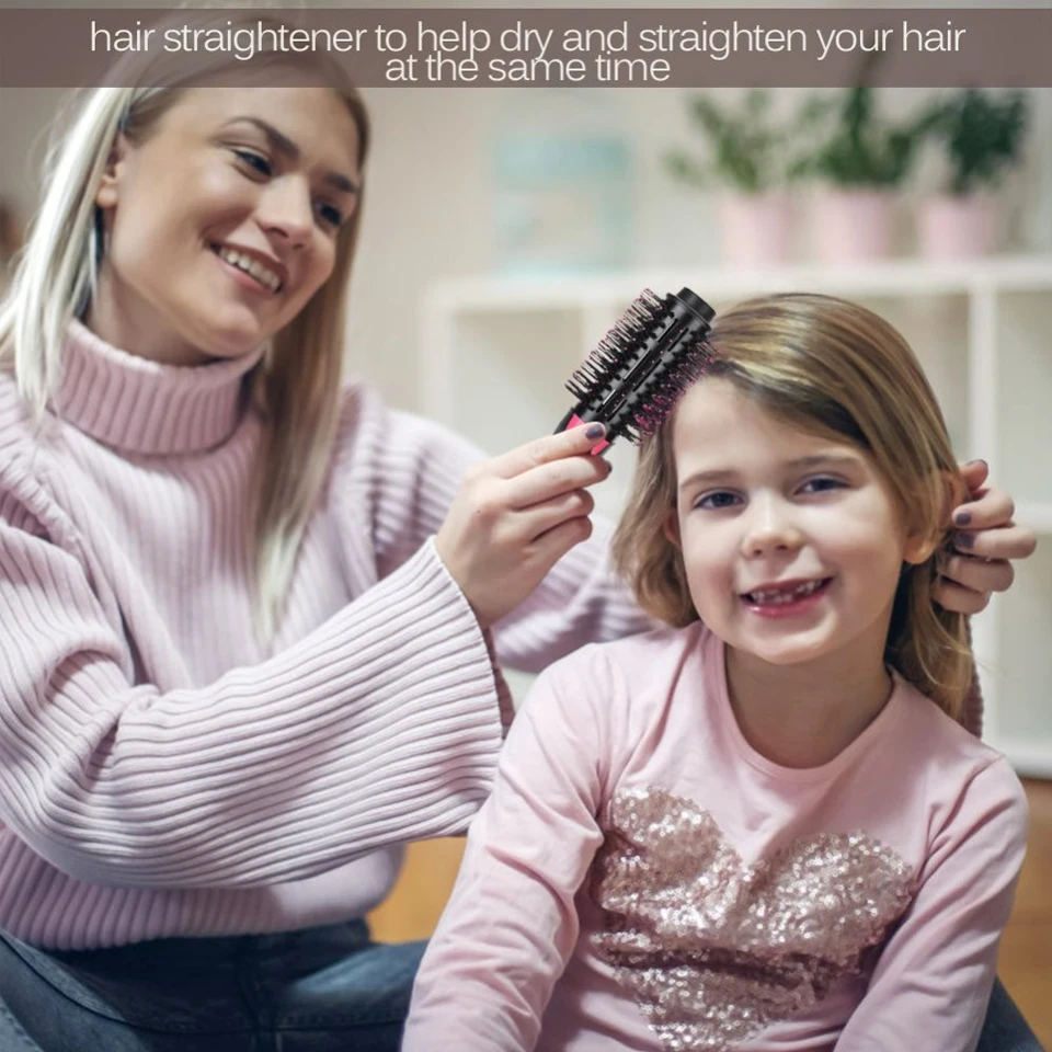 Электрический распылитель краски для волос сушилка для волос плойка вращающаяся щетка фен Инструменты для укладки волос Профессиональный 2 в 1 инструмент для укладки волос