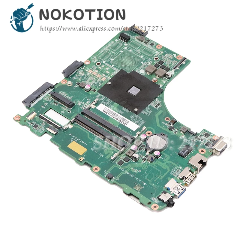 NOKOTION для acer Aspire E5-521 Материнская плата ноутбука A4-6210 1,80 ГГц 15," DDR3L NBMLN11004 DA0ZQNMB6D0