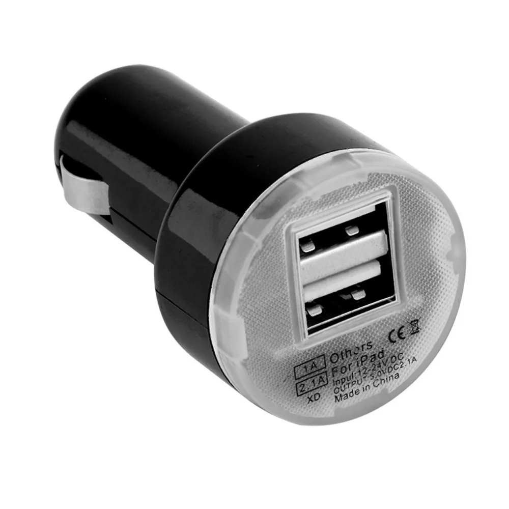 Высококачественное Автомобильное зарядное устройство с двумя usb-портами и