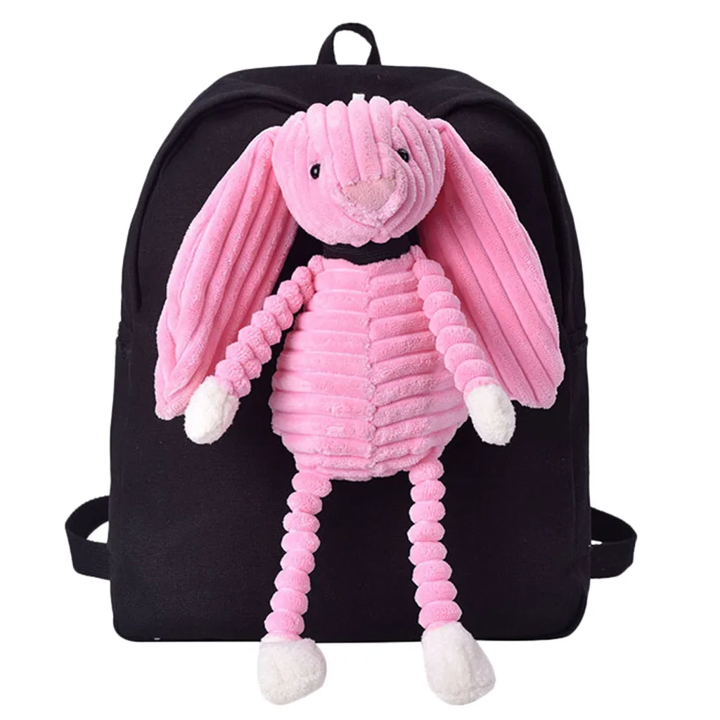 Новинка 2019 женская сумка с плюшевой мультяшной милой куклой студенческий рюкзак