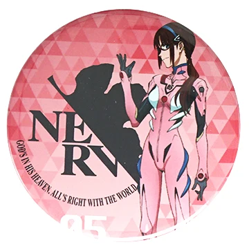 Аниме Евангелион Genesis Evangelion EVA Ikari Shinji Soryu Asuka Ayanami Rei Nagisa Kaworu металлический значок брошь на булавке - Окраска металла: 04 Mari Makinami