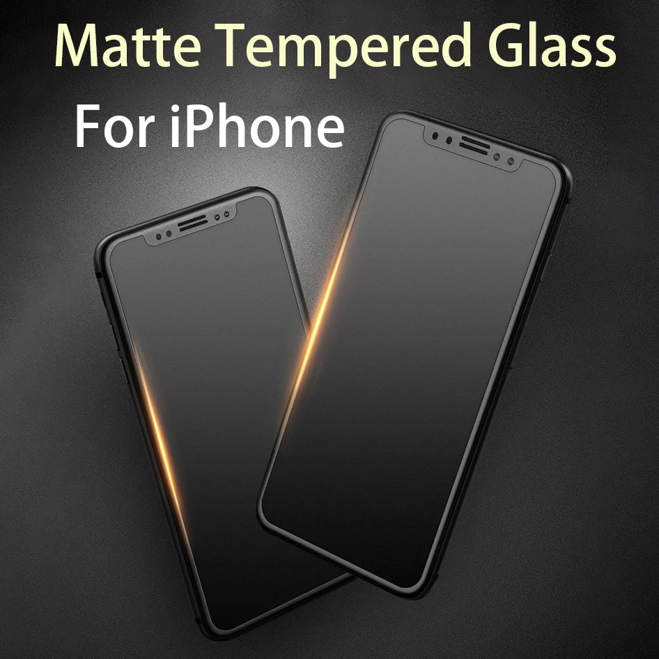 9H антибликовое матовое закаленное стекло для iphone 11 pro X XS Max XR Защита экрана ip 8 7 6 Plus