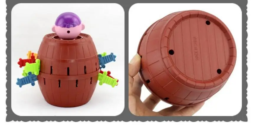 

Big Size Children Funny Novelty 24 Swords Funny Novelty Kids Children Funny Lucky Game Gadget Jokes Tricky Pirate Barrel Game