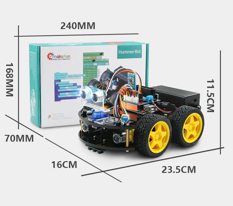 Emakefun робот-автомобиль Hummer-bot Arduino Интеллектуальный программируемый