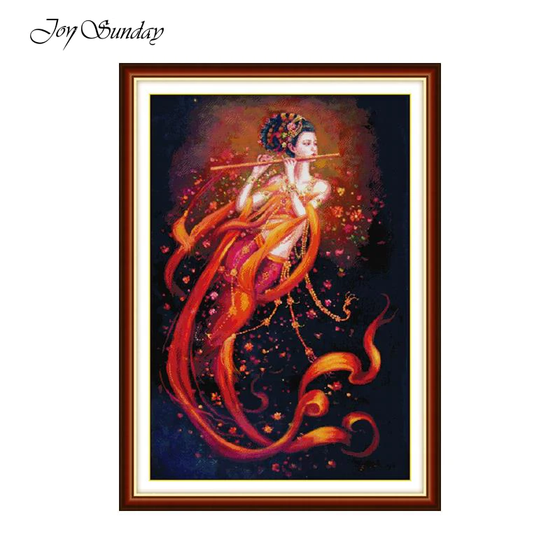 Joy Sunday Piping Fairy DMC Counted Cross Stitch 14ct 11ct Cross Stitch Fabric Cross Stitch Patterns Embroidery Needlework Sets
Joy Sunday Piping Fairy DMC Counted Cross Stitch 14ct 11ct Cross Stitch Fabric Cross Stitch Patterns Embroidery Needlework Sets