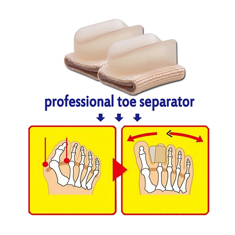 1 шт. новый вальгусный сепаратор ортезы корректор пальцев большой Носок рукав