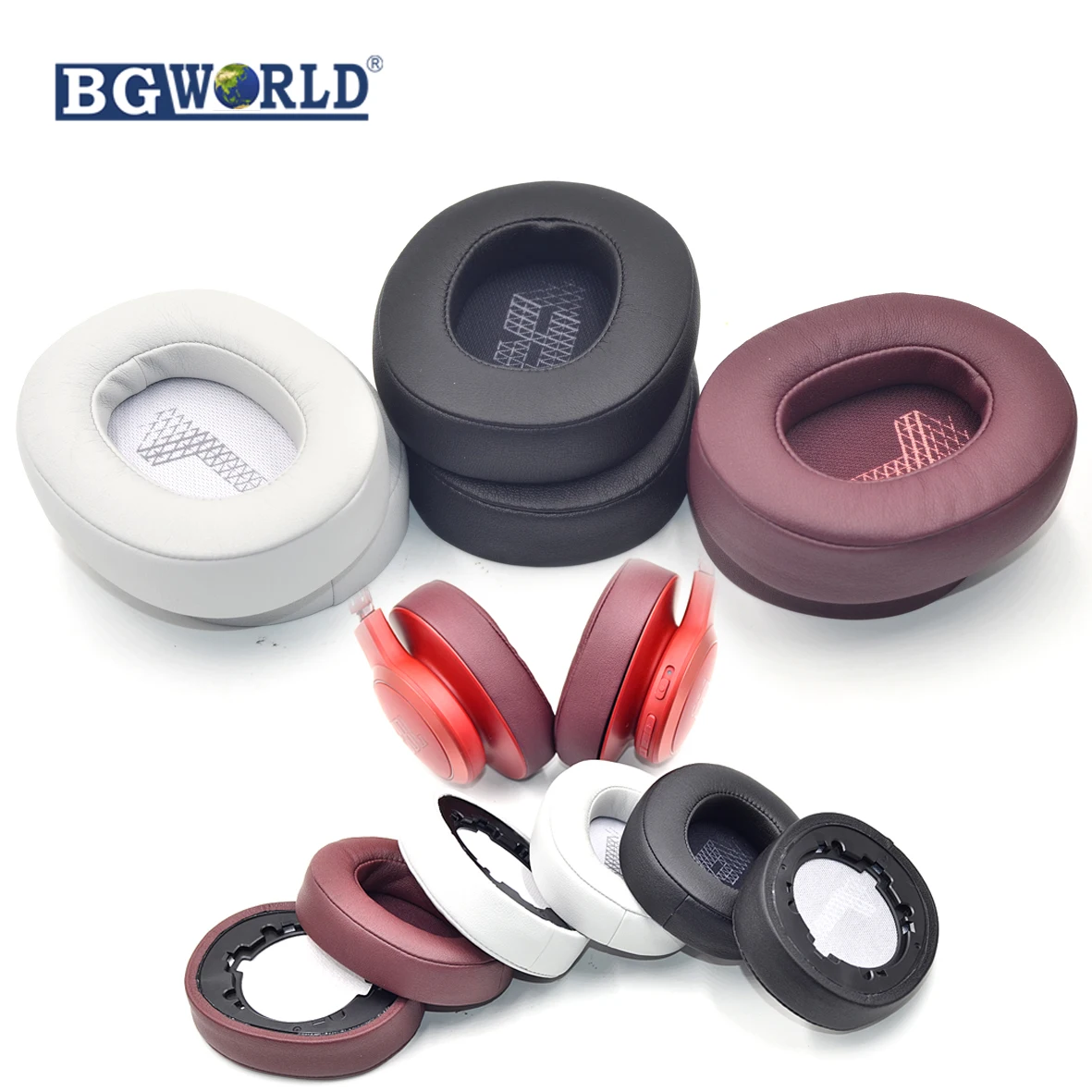 Накладные амбушюры и чехол Potein из кожи пены с эффектом памяти для беспроводных