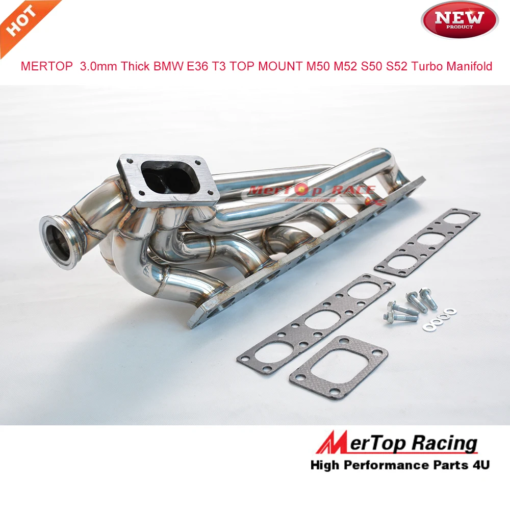 MERTOP Racing E36 M50 M52 S50 S5 T3 турбоманифолд+ заготовка впускного коллектора+ 90 мм с топливной рейкой комплект и дроссельной заслонки комплект