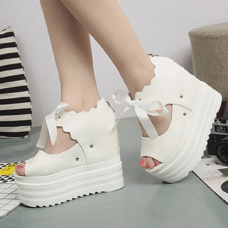 2019 г. новые летние туфли на толстой подошве с открытым носком женские сандалии