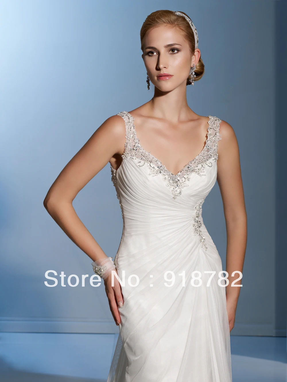 Mermaid Wedding Gowns Straps Ruched See Thourgh Court Train Chiffon Women Marrige Vintage Bridal Gown Dresses | Свадьбы и торжества