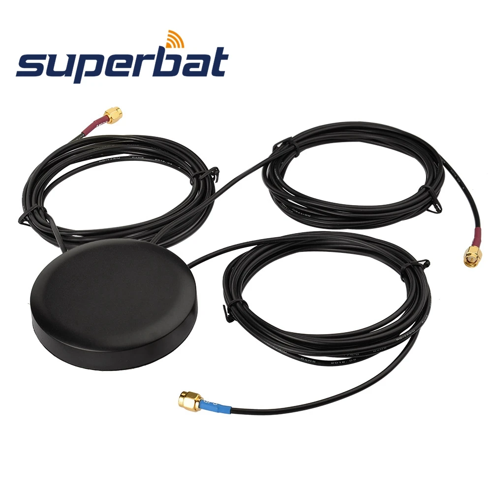 Superbat Низкопрофильная gps 4G LTE MIMO винтовое крепление всенаправленная антенна для автомобиля, грузовика, RV, автомобиля, телматики, мобильного телефона