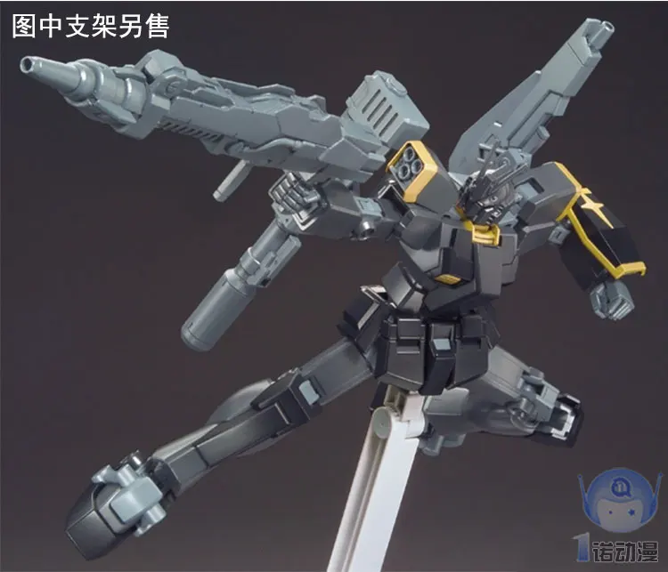 Японская оригинальная модель Gundam HG 1/144 освещение черный воин робот мобильный